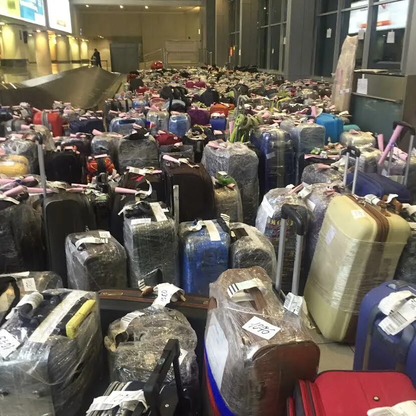 Где оставить чемодан в москве. Чемодан в аэропорту. порча багажа. багаж в аэропорту. чемодан из египта.
