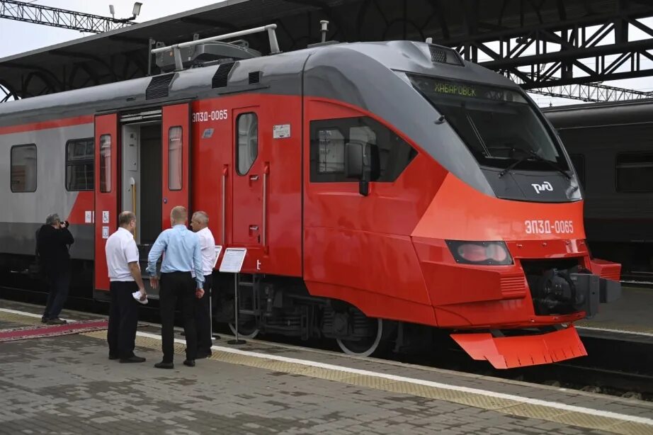 Электропоездов хабаровск. Электропоезд хор Хабаровск. Новый электропоезд. Новые поезда. Новые электрички.