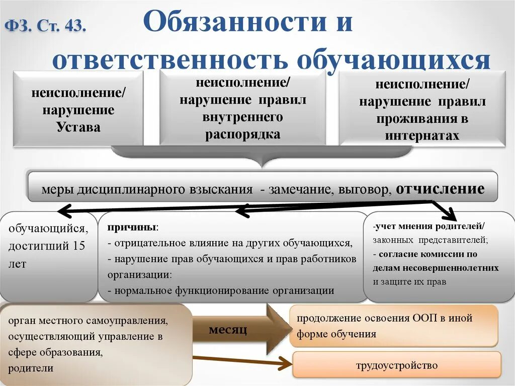 Нарушения в области образования. Обязанности и ответственность обучающихся. Юридическая ответственность обучающихся. Ответственность учащихся в школе.