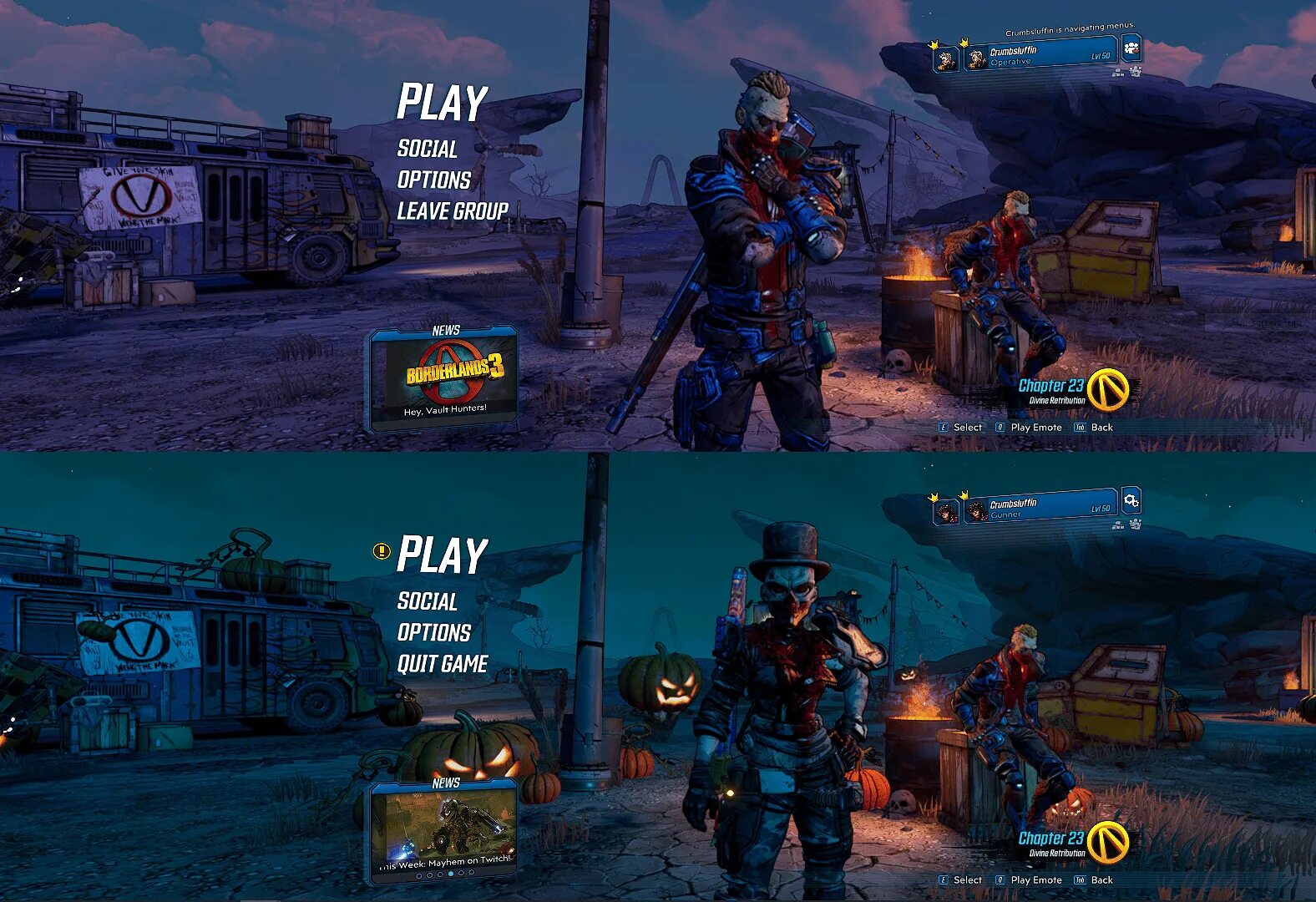 Игры с друзьями на одном пк. Бордерлендс 3 сплит скрин. Borderlands 3 ПС 4. Borderlands Xbox 360 Split Screen. Бордерлендс 2 сплит скрин.