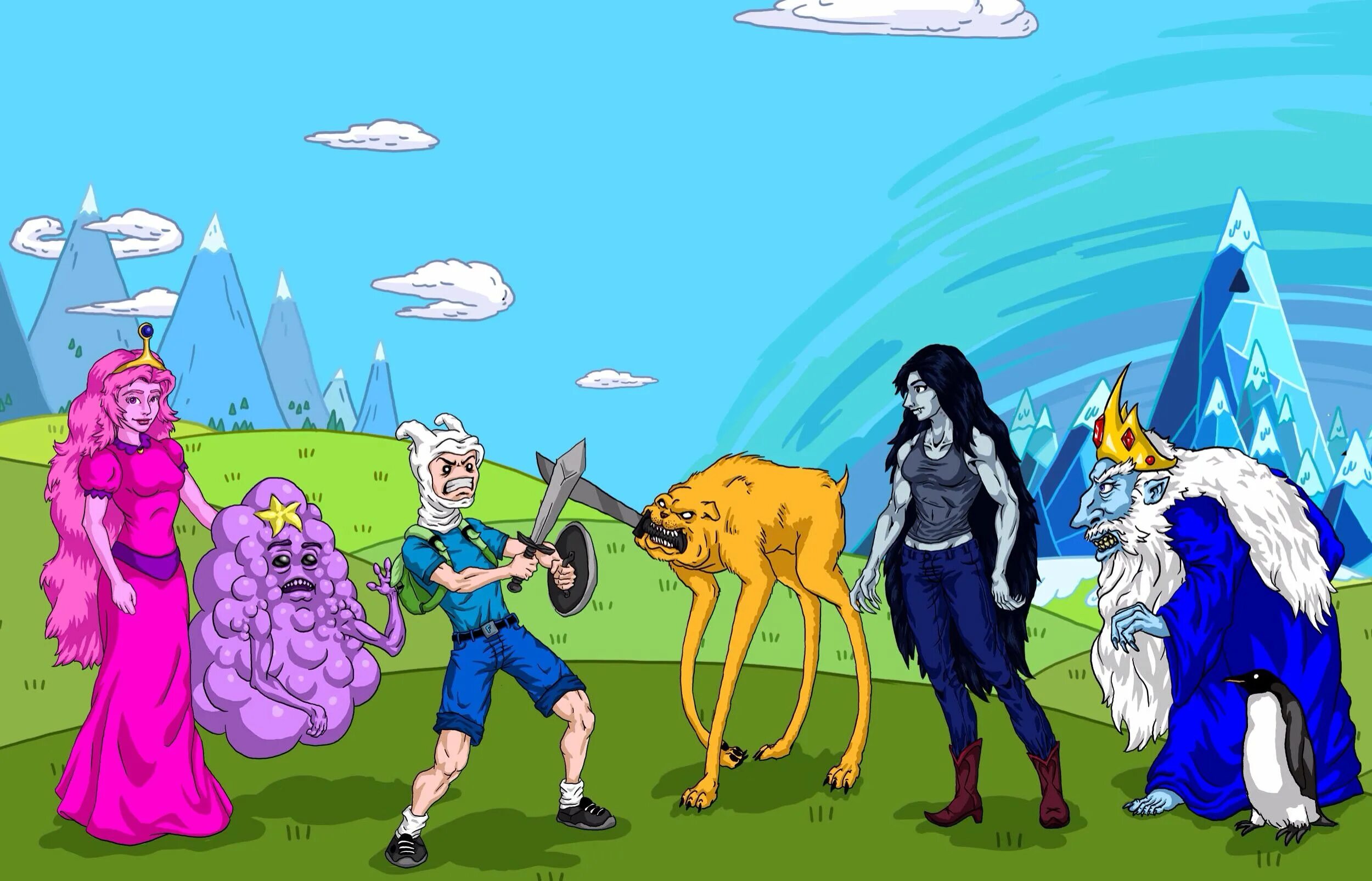 Финн Элементаль. Adventure time обои. Время приключений | Adventure time.