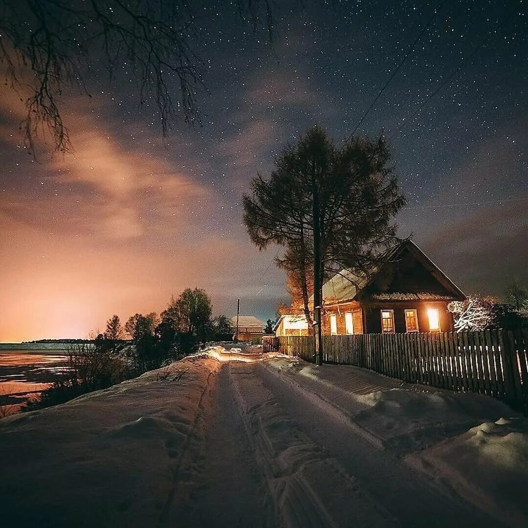 Зимний вечер. Самая лучшая дорога. Лучшая дорога к маме. Самая лучшая дорога домой.