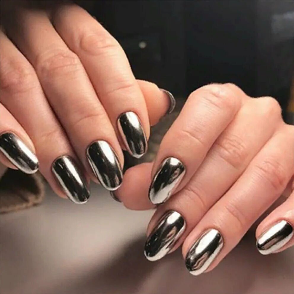 Втирка на темных ногтях фото Матовый Маникюр 50+ Лучших Идей Nails inspiration, Nail art, Cute nails