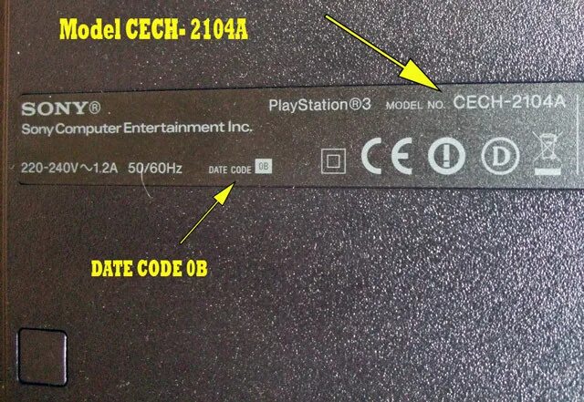 Ps3 code. Дата код ps3. Серийный номер пс4. Cech-2104a. Пс3 Дата производства.