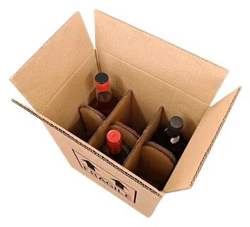 Cardboard wine box