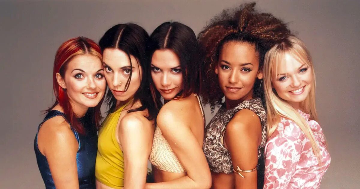 Зарубежная группы девушки. Spice girls 1995.
