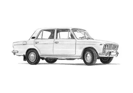 Картинки нарисованных жигулей