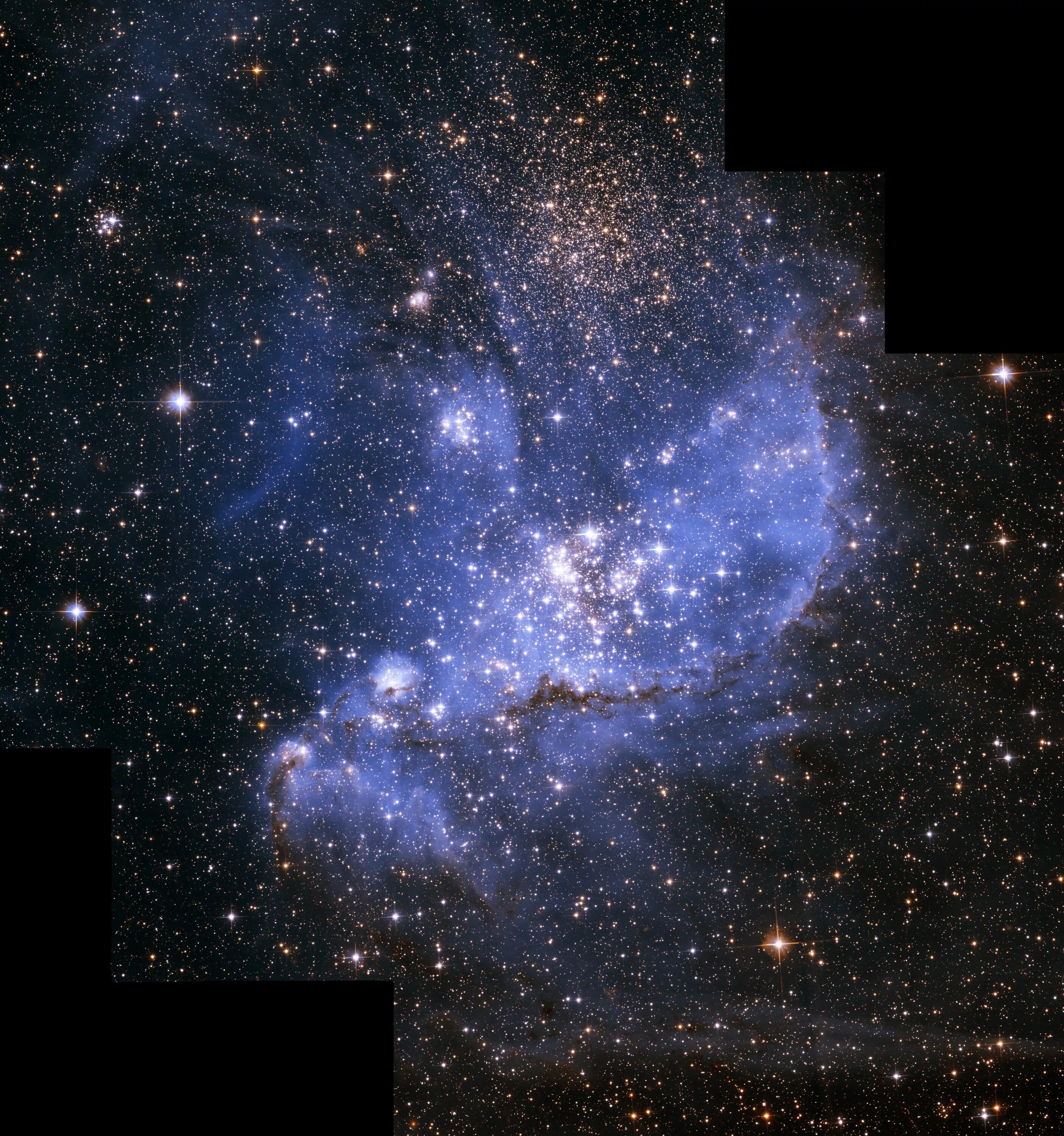 Ngc. Магеллановы облака Хаббл. Туманность Магелланово облако. Малое Магелланово облако Галактика. Малое Магелланово облако Созвездие.