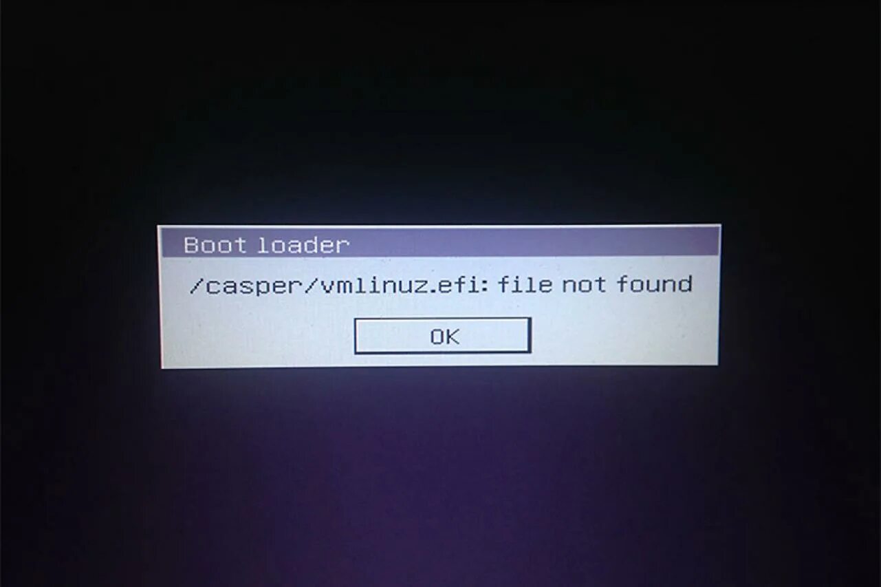 File not found. Vmlinuz file not found. Linux Boot Loader. Err_file_not_found.