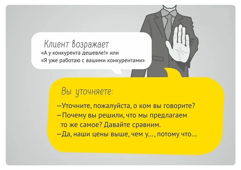 Кредит нужный отрабатывать. Возражения у других дешевле. Возражение клиента у конкурентов дешевле. Возражения клиентов. Фразы возражения.