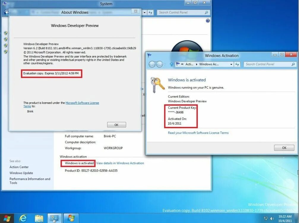 Windows developer. Разработчик windows. windows developer preview build 8102. key activation windows. windows 8 developer preview build 8102.