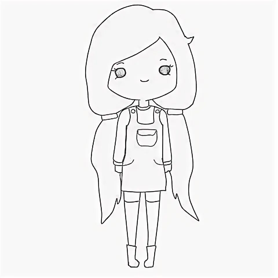 Картинки милых девочек распечатать chibi girl template Google Search Bff drawings, Kawaii drawings, Cute kawaii d