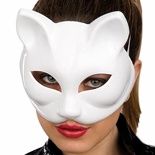 Квадробика маска видео. Маска кошки. Карнавальная маска "кошка". Маска пластиковая. Маска карнавальная белая.