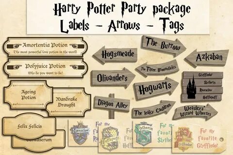 Harry Potter printables party package Harry Potter party.