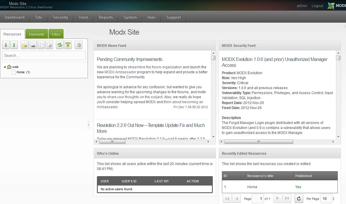 MODX Интерфейс. MODX Evolution. MODX cms. MODX EVO. Has the issue been fixed