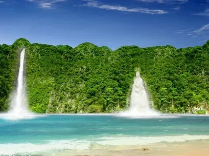 Море горы водопады