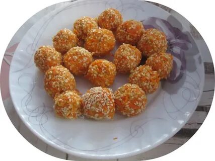 Шарики с кунжутом