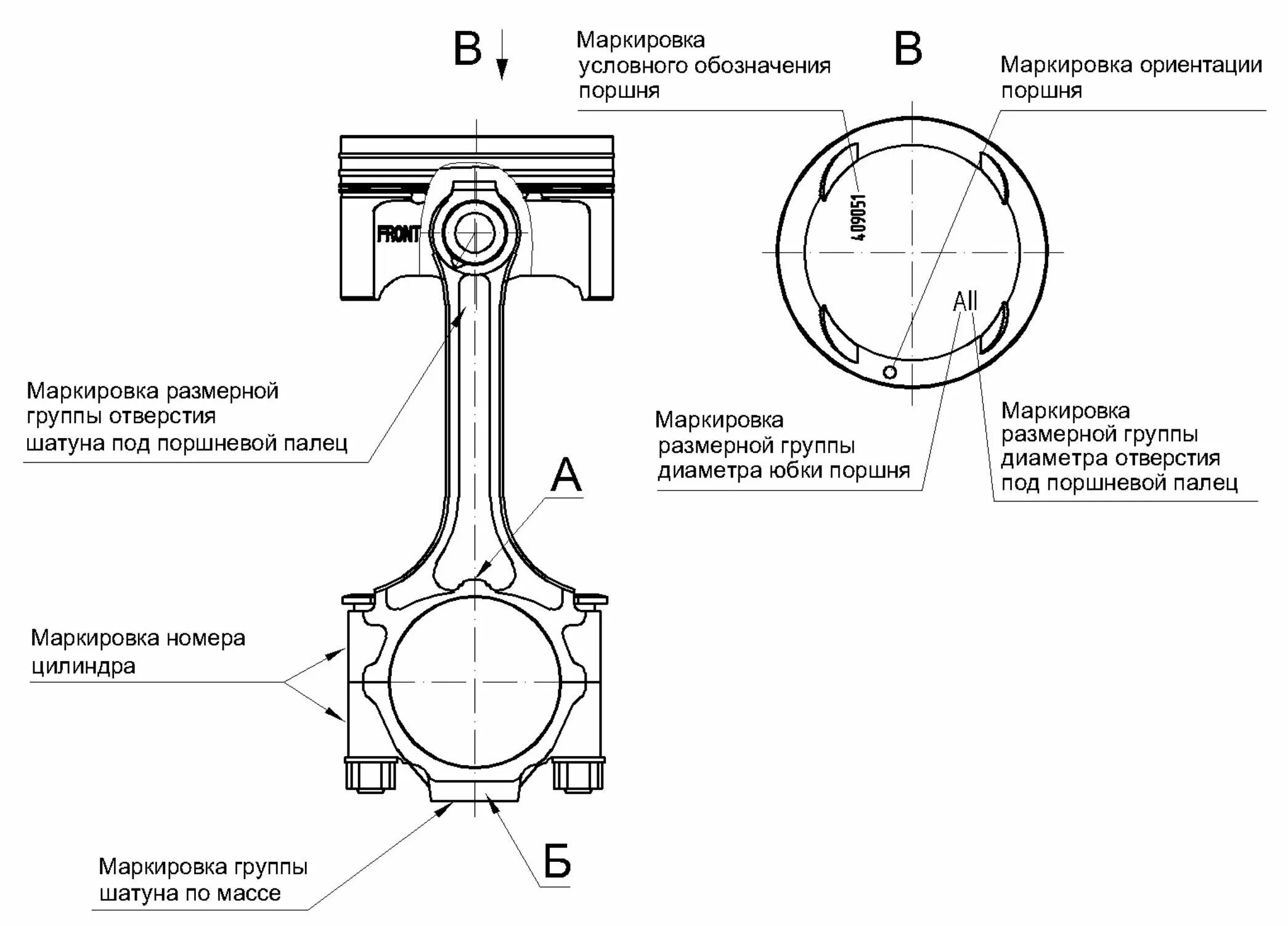 Метки на поршне. Поршень ЗМЗ 402 чертеж. Параметры поршня ЗМЗ 409. Поршень ЗМЗ 406. Шатун двигателя ЗМЗ 402 чертеж.