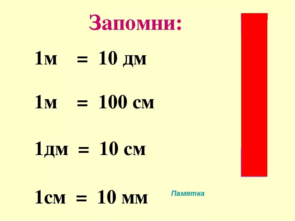 Математика 3 класс дециметры сантиметры