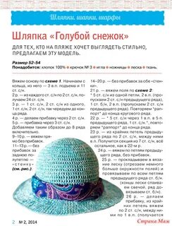 Шляпки крючком описание