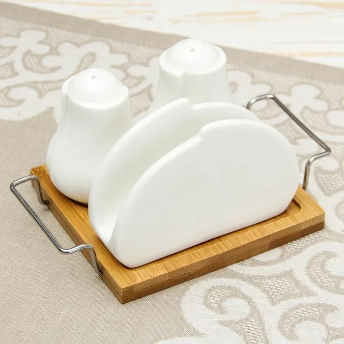 Набор для специй доляна эстет 4 предмета. Солонка и перечница из дерева. Набор для специй эстет с салфетницей. Подставка для салфеток. Салфетница agness (358-1637).