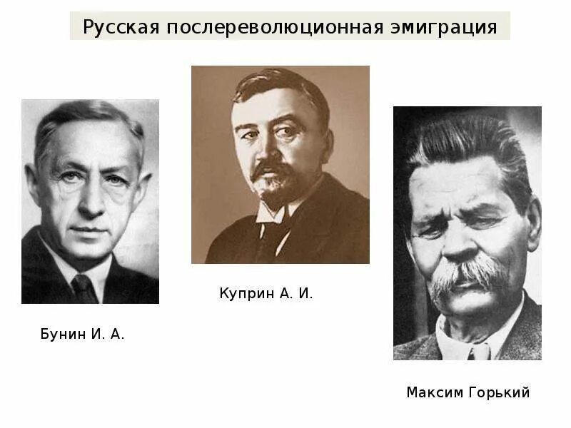 Горький и куприн два представителя. Власть и интеллигенция в 20-е годы. бунин и горький. бунин куприн горький. портрет интеллигенции.