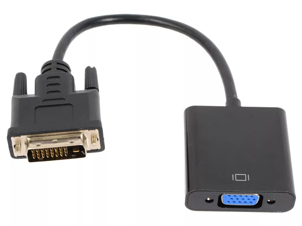 DVI-D-VGA Digital Cablexpert a-DVID-VGAF-01, 25m/15f. Переходник DVI-D (M) на VGA. Переходник DVI-M-VGA (15f). DVI-D 25m - > VGA 15f переходник. Vga адаптер купить