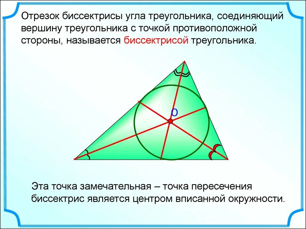 Биссектрисы пересекаются в одной точке доказательство. Точка пересечения биссектрис треугольника. Точка пересечения бисс. Точка пересечения биссек рис. Пересечение биссекрис в треуго.