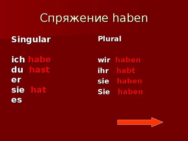 Спряжение глагола haben. Спряжение глагола haben в немецком языке. Проспрягать глагол haben на немецком. Проспрягать глагол haben на немецком языке. Правильная форма глагола haben