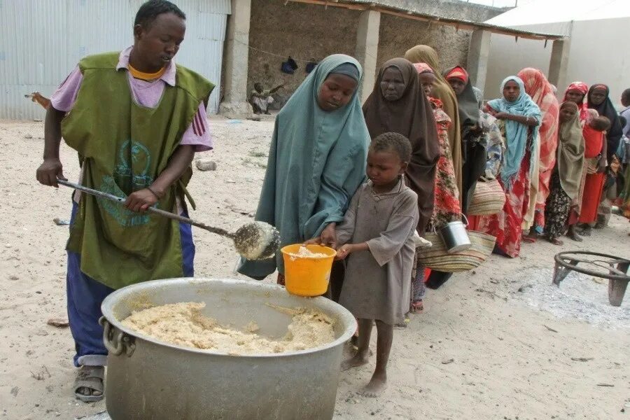 Голодающие дети Сомали. Голод hunger