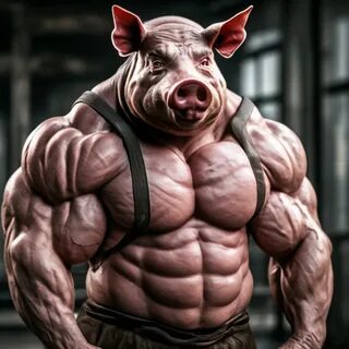 Накаченная свинья