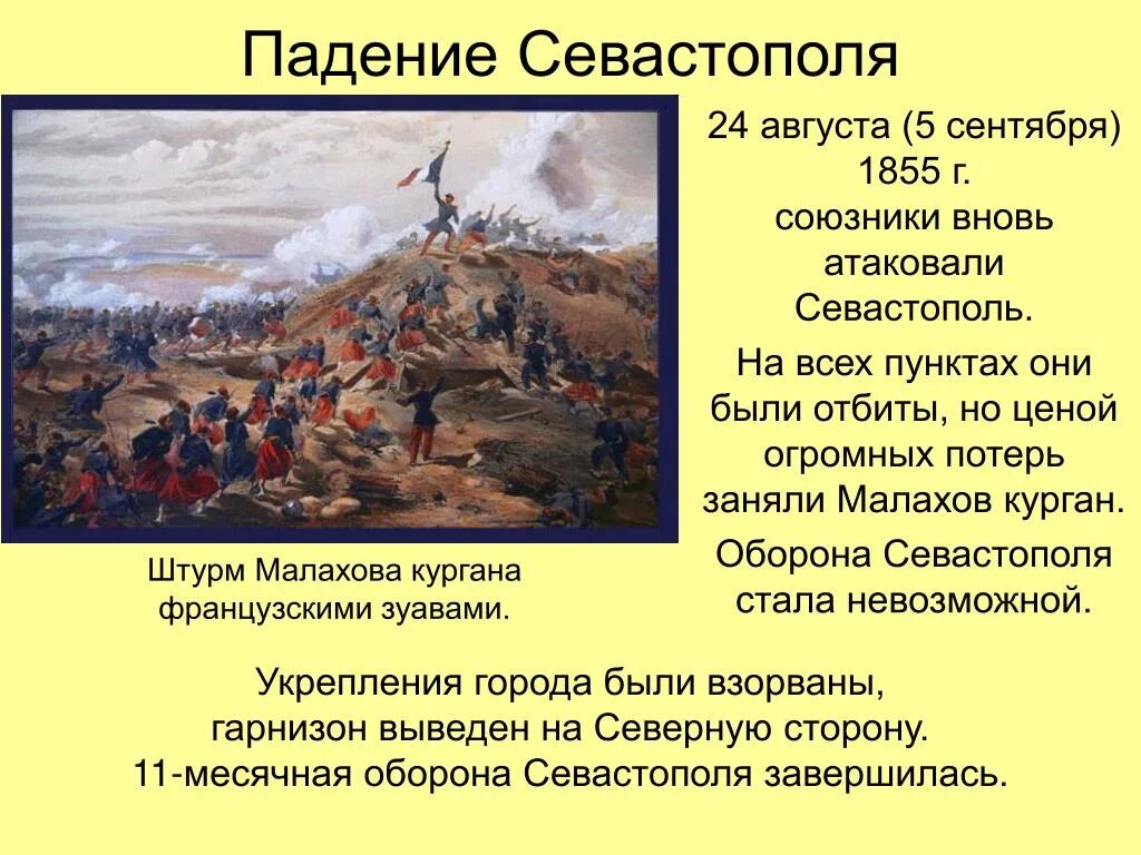 5 августа 27. Оборона Севастополя Малахов Курган 1855.