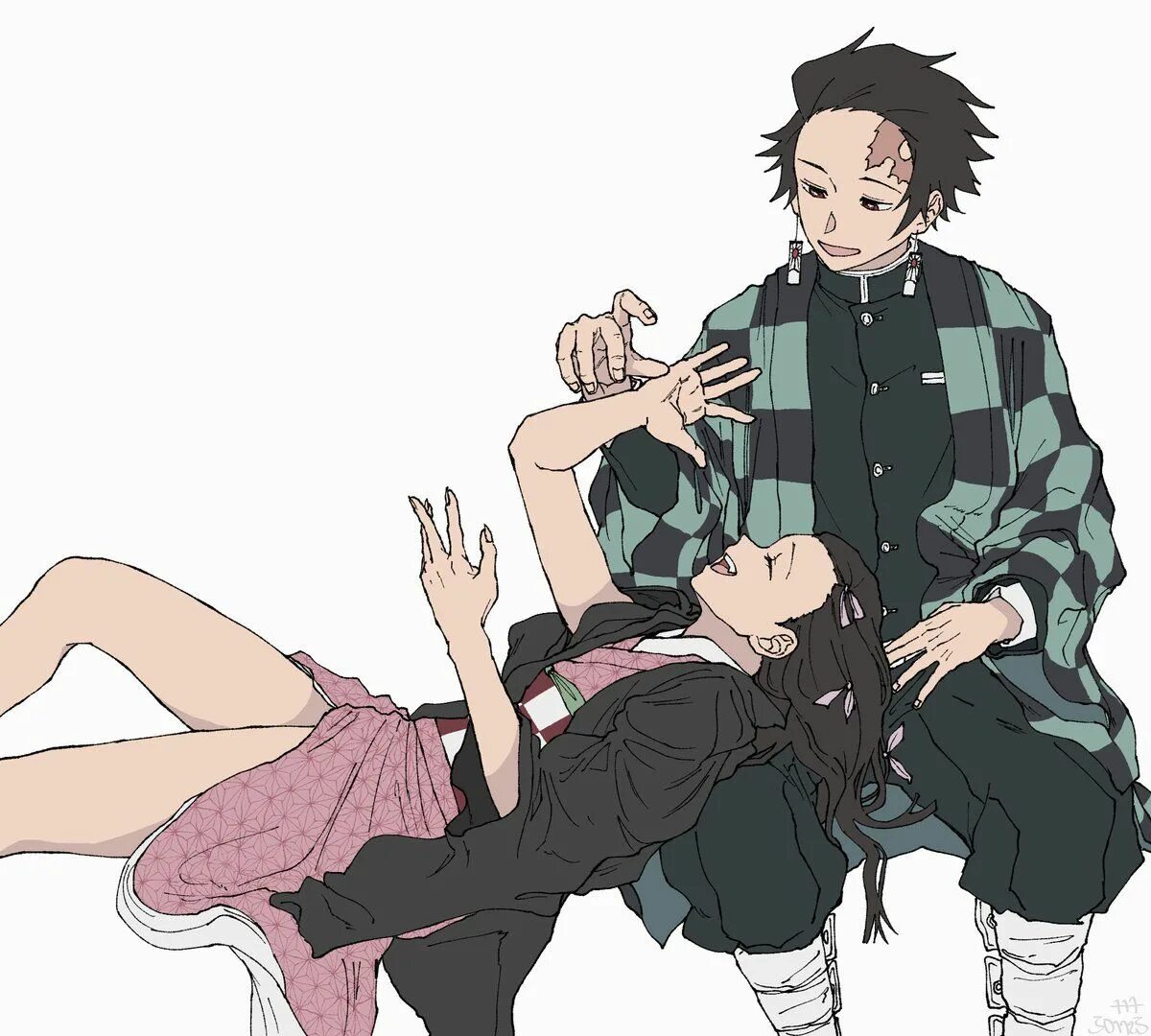 Танджиро пара. Канао шип. Любовь танджиро. Танжиро и цуюри. Kawacy хазбин.