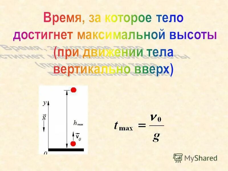 Определи максимальную высоту подъема тела. Тело брошено вертикально. Движение тела брошенного вертикально вверх высота. Движение тела брошенного вертикально вверх формулы. Тело брошено вертикально вверх формулы.