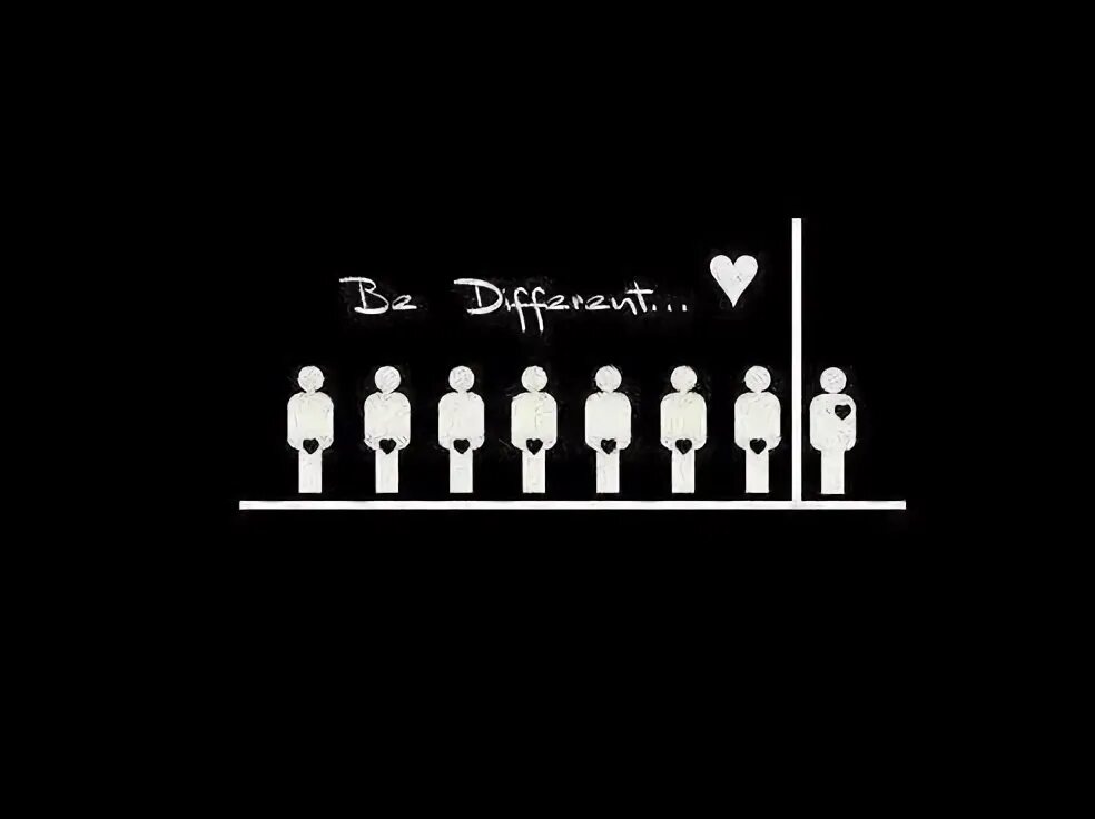 Be different if you are. Картина i am different. im different.