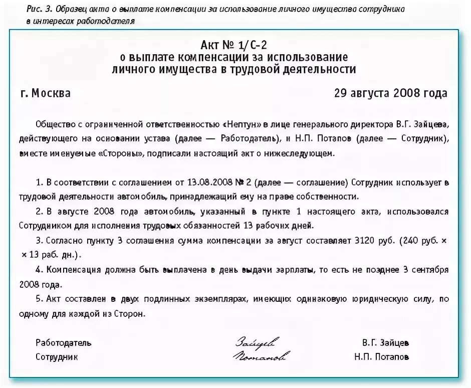 Использование авто компенсация. Компенсация за использование личного автомобиля. Договор использования служебного автомобиля в служебных целях. Цели использования личного автомобиля в служебных целях. Акт компенсации расходов.