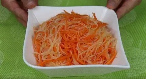 Фунчоза с корейской морковью