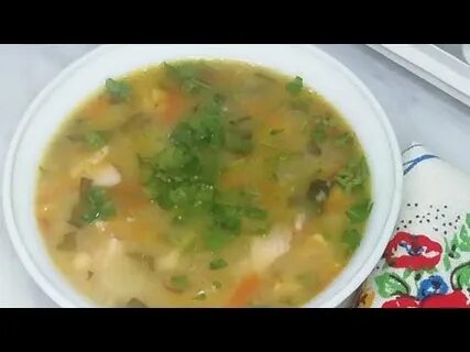 Гороховый суп с копченой куриной грудкой