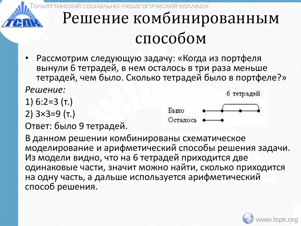 Комбинированный метод решения задач. Задача способ решения комбинированным. Комбинированные задачи по математике. Принцип решения задач. Задачи решаемые несколькими способами