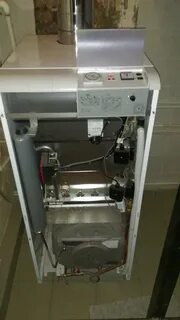 Напольный котел потек