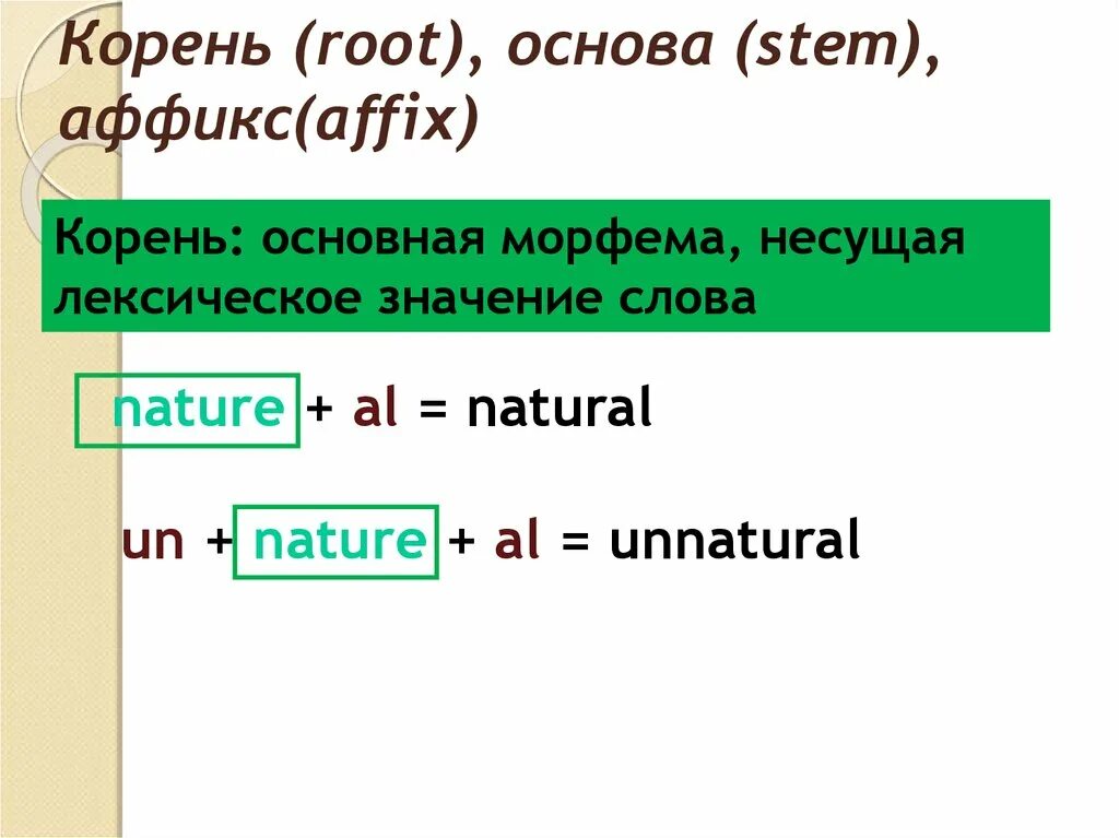 Корни английского языка