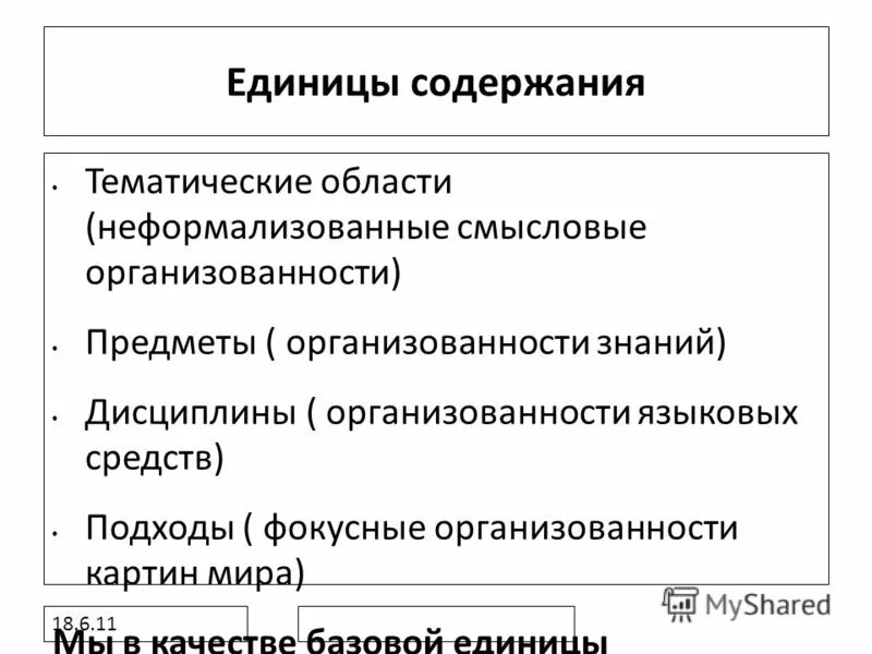 Единица содержания. Нормативные аспекты перевода. Что является структурной единицей содержания образования. Структурные единицы урока. Профессиональные задачи.