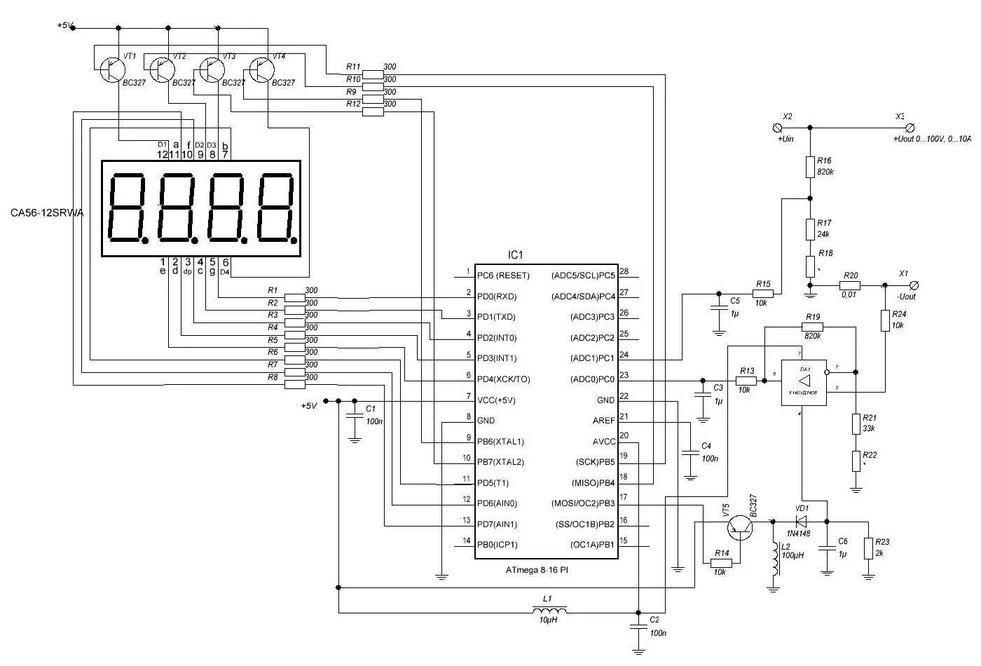 Схема вольтметра на микроконтроллере pic16f676. Схема китайского ампервольтметра 100в 10а. Цифровой вольтметр схема электрическая принципиальная. Вольтметр XK-005 схема подключения.