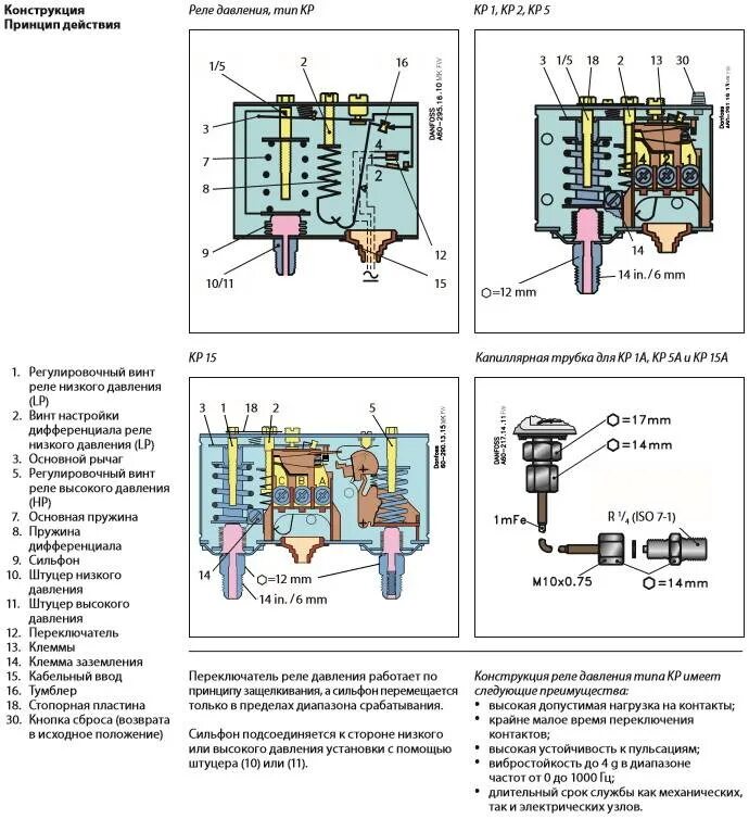 Принципы действия автоматики. Реле давления для компрессора подключение электрическая схема. Схема включения реле давления на компрессоре. Регулировка реле давления Данфосс. Реле давления принцип работы схема включения.