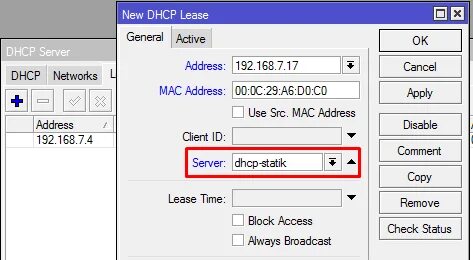 Dhcp leases