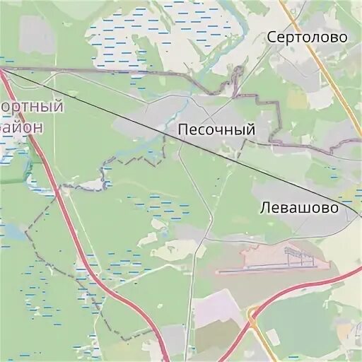 Сертолово на карте