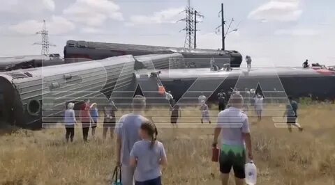 Волгоградская область поезд сошел с рельс