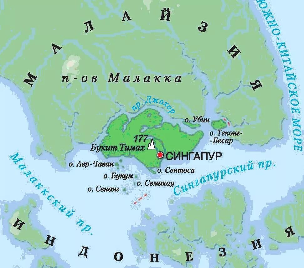 Где находится полуостров малакка