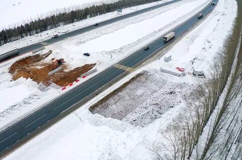 Участок дороги на казань