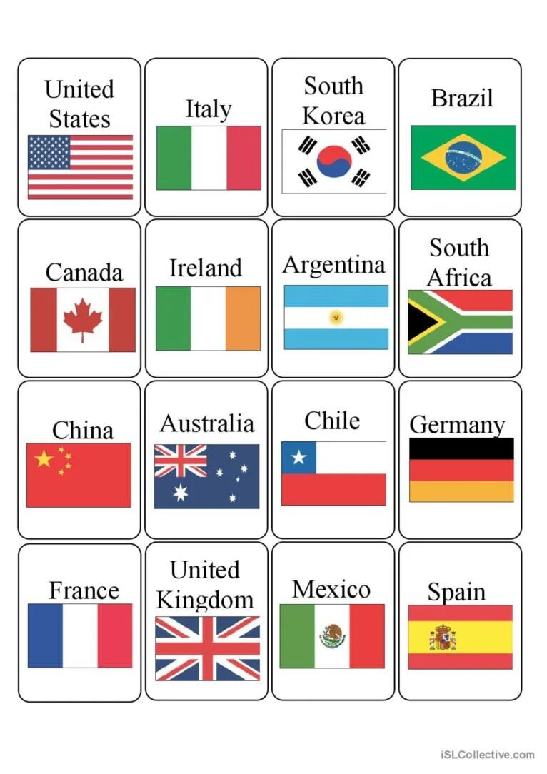 Страны на английском 5 класс. Карточки Countries. Страны на английском для детей. Карточки с разными флагами. Флаги стран на английском.